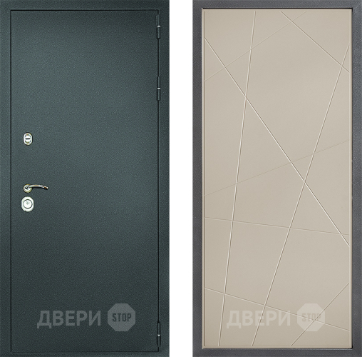 Входная металлическая Дверь Дверной континент Рубикон Серебро Дизайн ФЛ-655 Капучино в Электроуглях