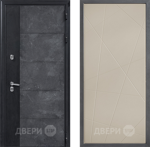 Входная металлическая Дверь Дверной континент ДК-15 Бетон ТЕРМО ФЛ-655 Капучино в Электроуглях