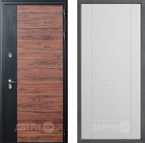 Дверь Дверной континент ДК-15 Красное Дерево ТЕРМО ФЛ-Лайн Белое дерево в Электроуглях