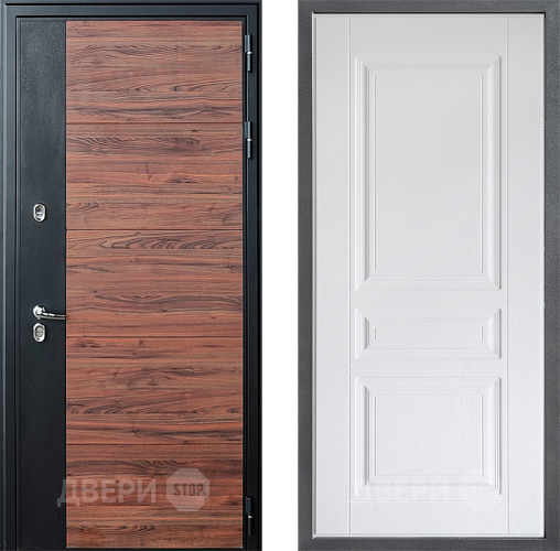 Входная металлическая Дверь Дверной континент ДК-15 Красное Дерево ТЕРМО ФЛ-243 Альберо Браш серебро в Электроуглях