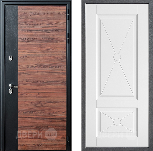 Входная металлическая Дверь Дверной континент ДК-15 Красное Дерево ТЕРМО ФЛ-617 Софт милк в Электроуглях