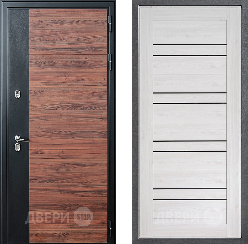 Входная металлическая Дверь Дверной континент ДК-15 Красное Дерево ТЕРМО ФЛ-49 Сосна белая в Электроуглях