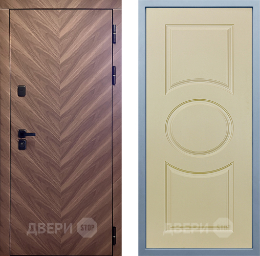 Входная металлическая Дверь Дива МД-98 Д-8 Шампань в Электроуглях