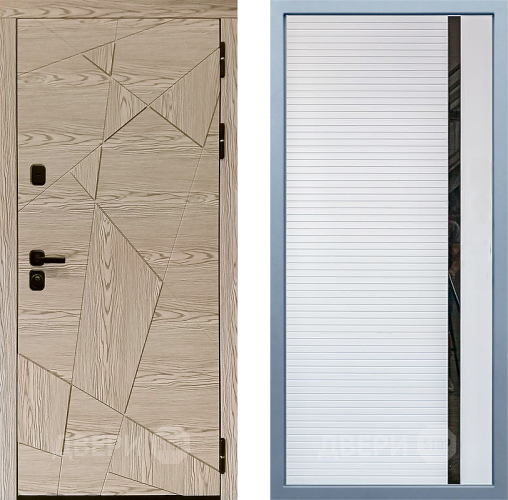 Входная металлическая Дверь Дива МД-97/1 МХ-45 Белый матовый в Электроуглях