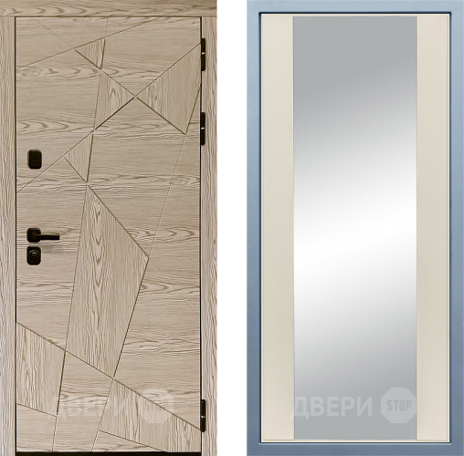 Входная металлическая Дверь Дива МД-97/1 Д-15 Зеркало Шампань в Электроуглях