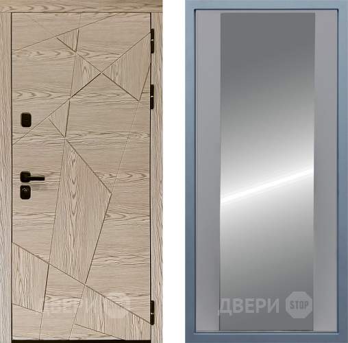 Входная металлическая Дверь Дива МД-97/1 Д-15 Зеркало Силк Маус в Электроуглях