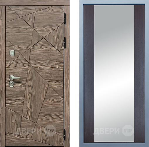 Входная металлическая Дверь Дива МД-97/2 Д-15 Зеркало Венге в Электроуглях