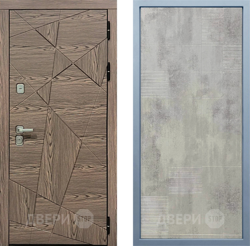 Входная металлическая Дверь Дива МД-97/2 Д-4 Бетон темный в Электроуглях