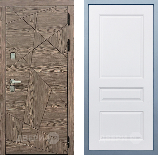 Входная металлическая Дверь Дива МД-97/2 Д-13 Белый в Электроуглях