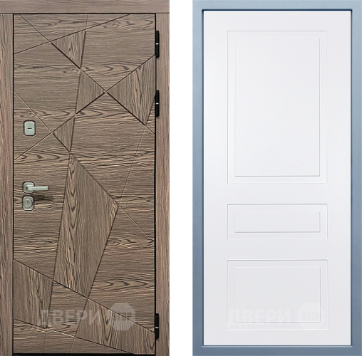 Входная металлическая Дверь Дива МД-97/2 Н-13 Белый в Электроуглях