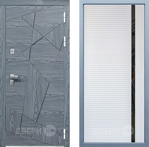 Входная металлическая Дверь Дива МД-97/3 МХ-45 Белый матовый в Электроуглях