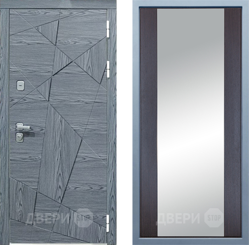 Входная металлическая Дверь Дива МД-97/3 Д-15 Зеркало Венге в Электроуглях