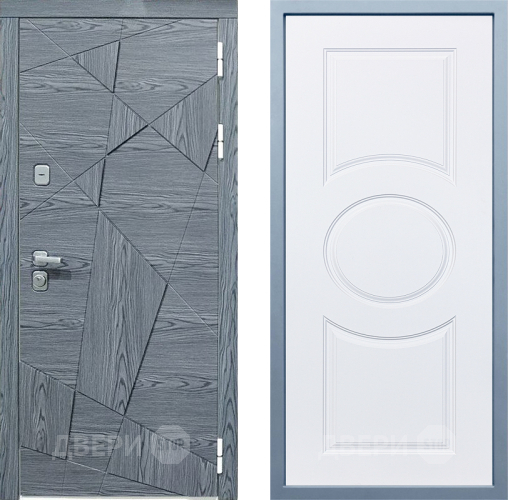 Входная металлическая Дверь Дива МД-97/3 Д-8 Белый в Электроуглях