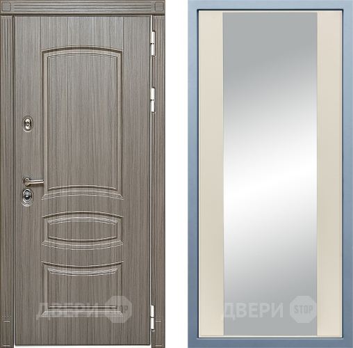 Входная металлическая Дверь Дива МД-42 Д-15 Зеркало Шампань в Электроуглях