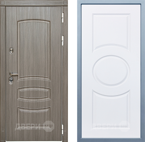 Входная металлическая Дверь Дива МД-42 Д-8 Белый в Электроуглях