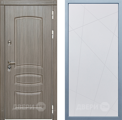 Входная металлическая Дверь Дива МД-42 Д-11 Белый в Электроуглях