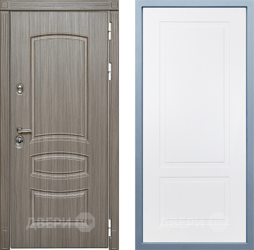 Входная металлическая Дверь Дива МД-42 Н-7 Белый в Электроуглях