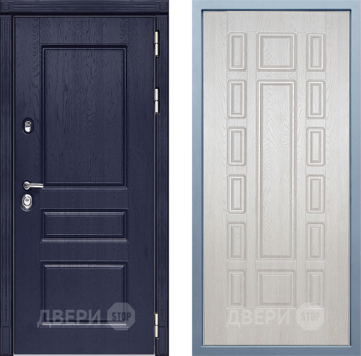 Входная металлическая Дверь Дива МД-45 М-2 Дуб филадельфия крем в Электроуглях