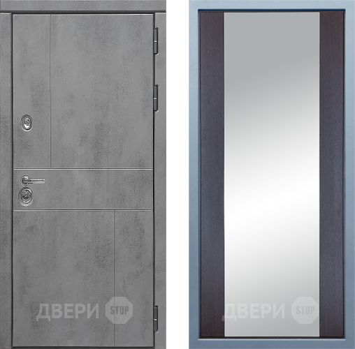 Входная металлическая Дверь Дива МД-48 Д-15 Зеркало Венге в Электроуглях