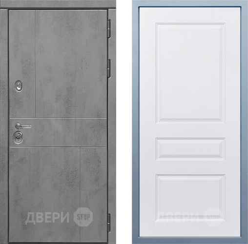 Входная металлическая Дверь Дива МД-48 Д-13 Белый в Электроуглях