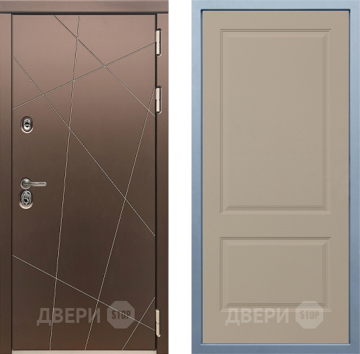 Входная металлическая Дверь Дива МД-50 Д-7 Шампань в Электроуглях