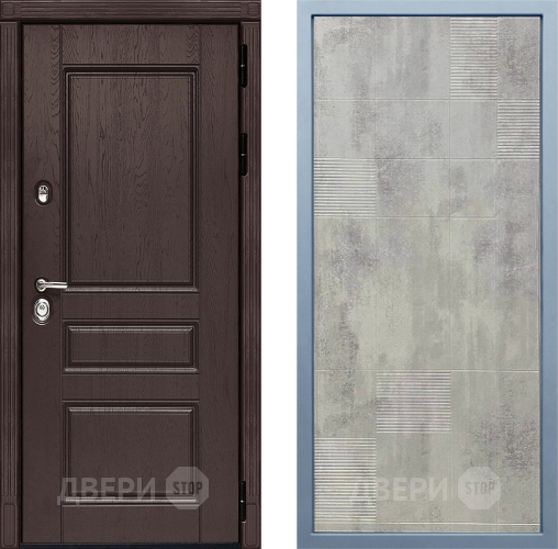 Входная металлическая Дверь Дива МД-90 Д-4 Бетон темный в Электроуглях