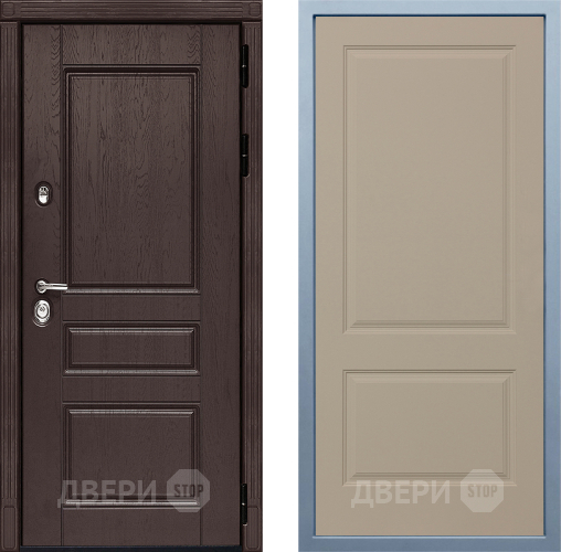 Входная металлическая Дверь Дива МД-90 Д-7 Шампань в Электроуглях