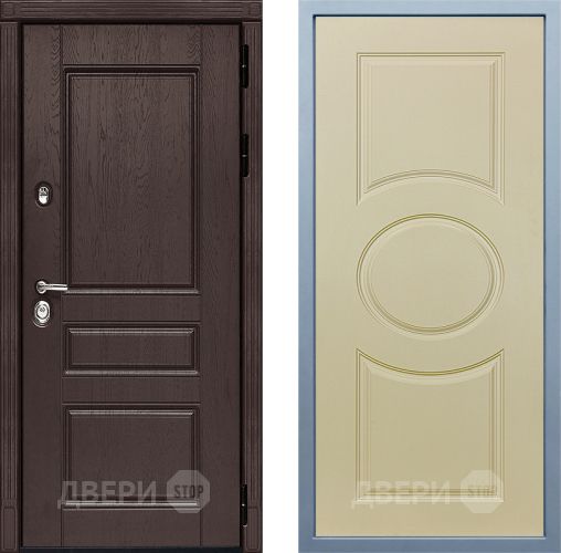 Входная металлическая Дверь Дива МД-90 Д-8 Шампань в Электроуглях