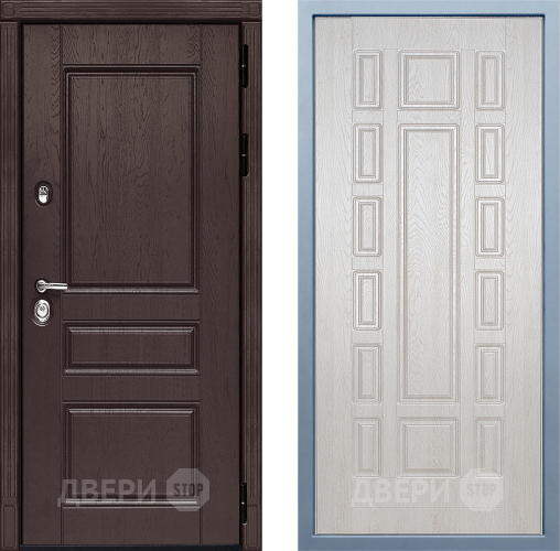 Входная металлическая Дверь Дива МД-90 М-2 Дуб филадельфия крем в Электроуглях