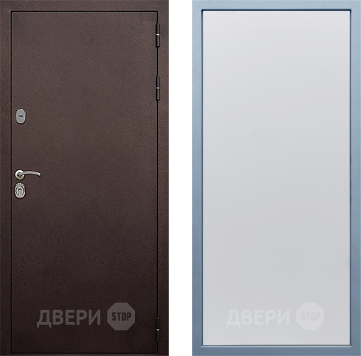 Входная металлическая Дверь Дива МД-40 Медь Н-1 Белый в Электроуглях