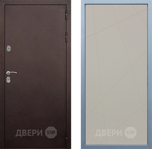 Входная металлическая Дверь Дива МД-40 Медь Д-11 Шампань в Электроуглях