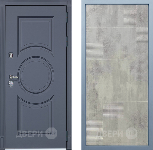 Входная металлическая Дверь Дива МХ-30 STR Д-4 Бетон темный в Электроуглях