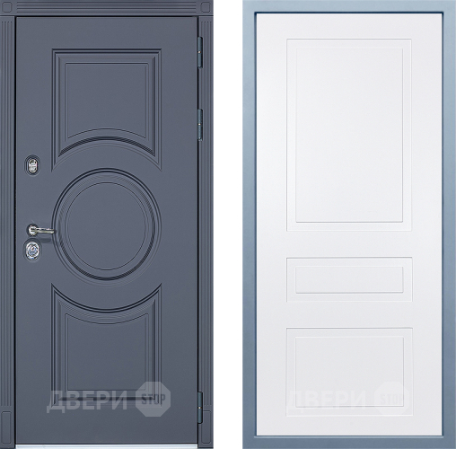 Входная металлическая Дверь Дива МХ-30 STR Н-13 Белый в Электроуглях