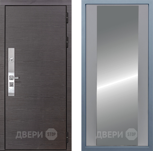 Входная металлическая Дверь Дива МХ-39 STR Д-15 Зеркало Силк Маус в Электроуглях
