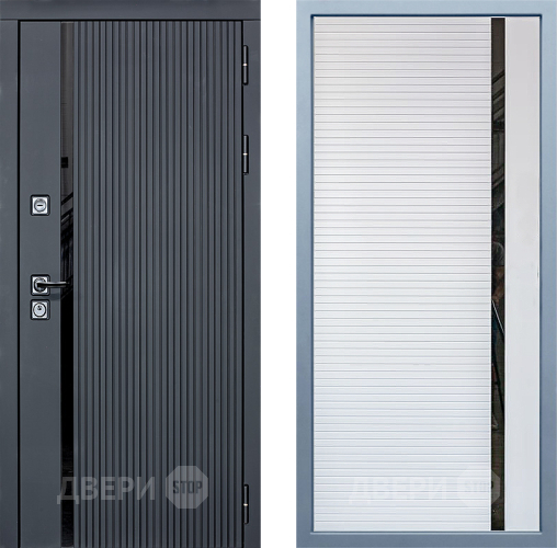 Входная металлическая Дверь Дива МХ-46 STR МХ-45 Белый матовый в Электроуглях