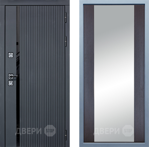 Входная металлическая Дверь Дива МХ-46 STR Д-15 Зеркало Венге в Электроуглях