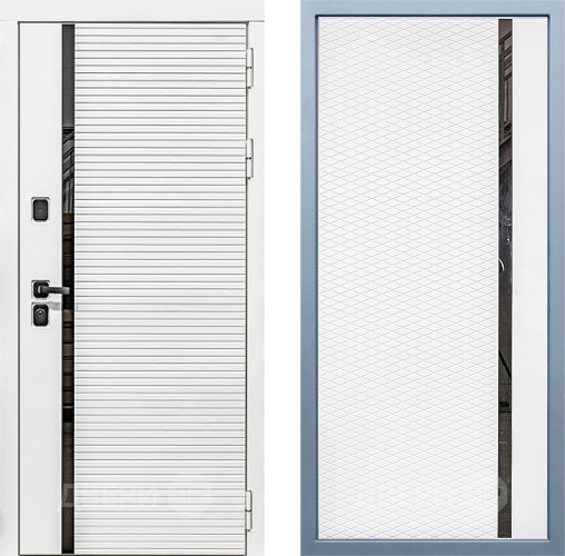 Входная металлическая Дверь Дива МХ-45 Белая STR МХ-47 Белый матовый в Электроуглях