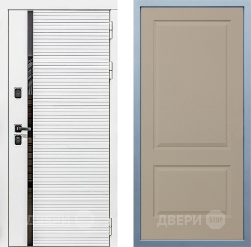 Входная металлическая Дверь Дива МХ-45 Белая STR Д-7 Шампань в Электроуглях