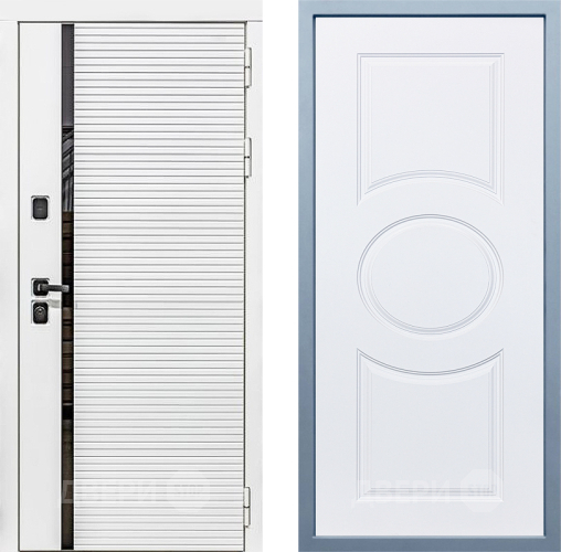 Входная металлическая Дверь Дива МХ-45 Белая STR Д-8 Белый в Электроуглях