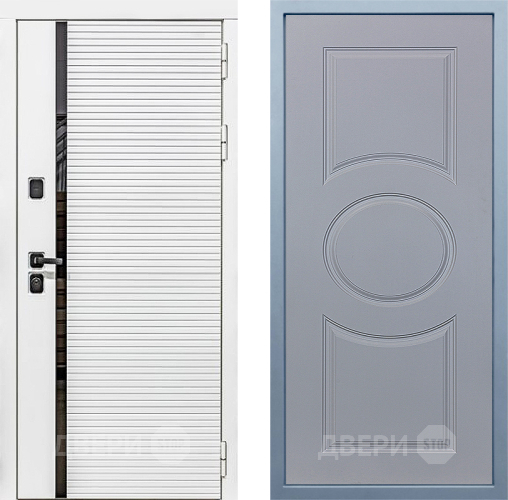 Входная металлическая Дверь Дива МХ-45 Белая STR Д-8 Силк Маус в Электроуглях