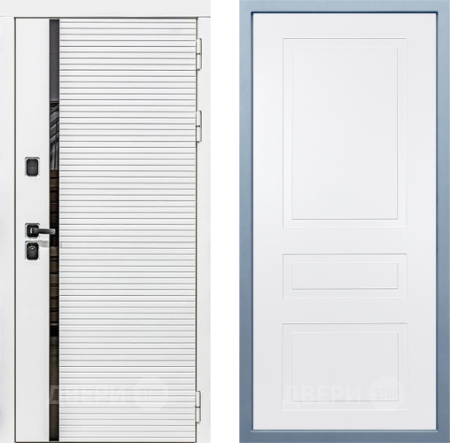 Входная металлическая Дверь Дива МХ-45 Белая STR Н-13 Белый в Электроуглях
