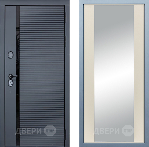Входная металлическая Дверь Дива МХ-45 STR Д-15 Зеркало Шампань в Электроуглях
