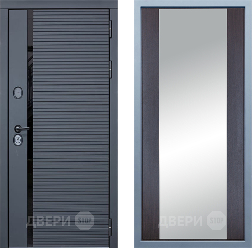 Входная металлическая Дверь Дива МХ-45 STR Д-15 Зеркало Венге в Электроуглях