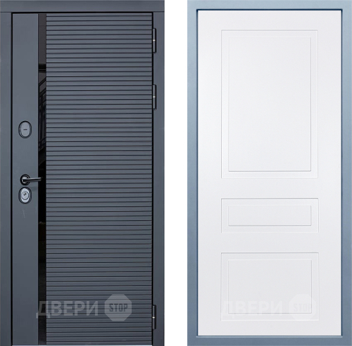 Входная металлическая Дверь Дива МХ-45 STR Н-13 Белый в Электроуглях