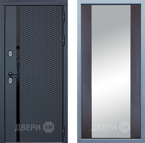 Входная металлическая Дверь Дива МХ-47 STR Д-15 Зеркало Венге в Электроуглях