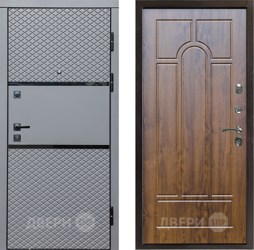 Входная металлическая Дверь Престиж Ромб Арка Дуб в Электроуглях