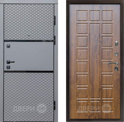Входная металлическая Дверь Престиж Ромб Престиж Дуб в Электроуглях