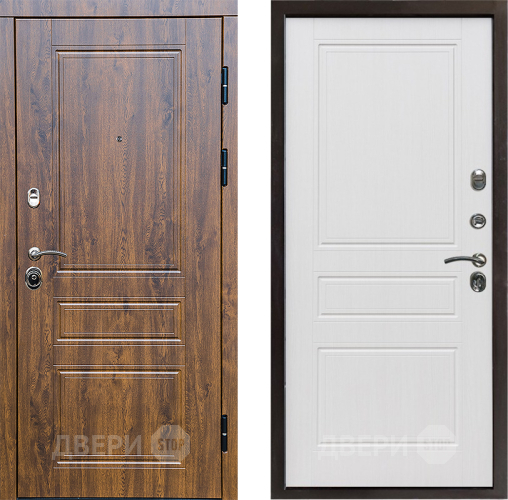 Входная металлическая Дверь Престиж Классика Дуб Классика Белое дерево в Электроуглях