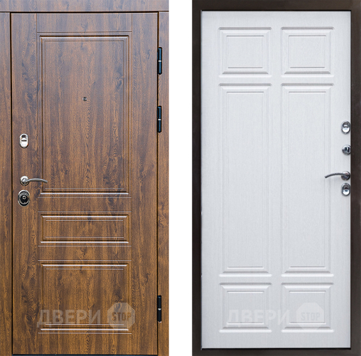Входная металлическая Дверь Престиж Классика Дуб Премиум Лиственница белая в Электроуглях