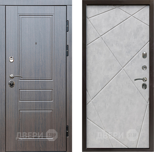 Дверь Престиж Классика Венге Лучи Бетон светлый в Электроуглях